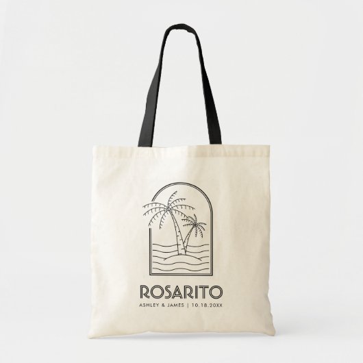 Rosarito Mexico bruiloft weekend bestemming Tote Bag (Voorkant)
