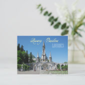 Rosary Basilica, Lourdes, Frankrijk Briefkaart (Staand voorkant)