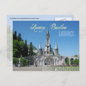 Rosary Basilica, Lourdes, Frankrijk Briefkaart (Voorkant / Achterkant)
