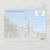 Rosary Basilica, Lourdes, Frankrijk Briefkaart (Achterkant)