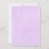 Rosary Beads, kaarsje, Lila First Community Invite Kaart (Achterkant)