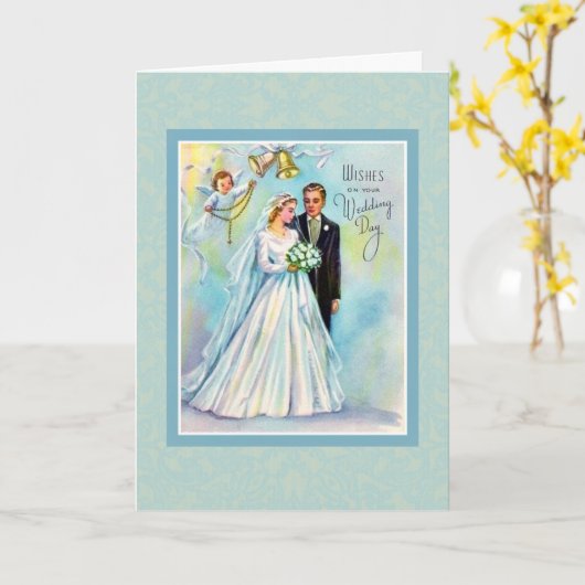 Rosary Bride Groom Angel Kaart (Gele Bloem)