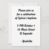 Rosary Dream Catcher nodigt uit Kaart (Achterkant)