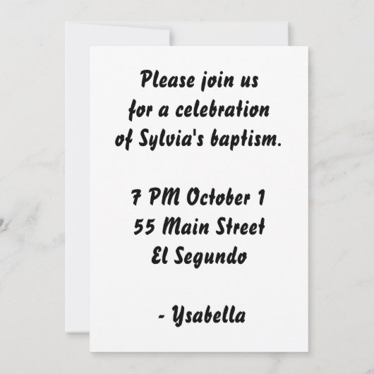 Rosary Dream Catcher nodigt uit Kaart (Achterkant)