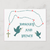 ROSARY EN PEACE BRIEFKAART (Voorkant)