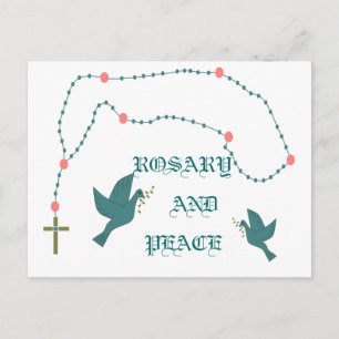 ROSARY EN PEACE BRIEFKAART