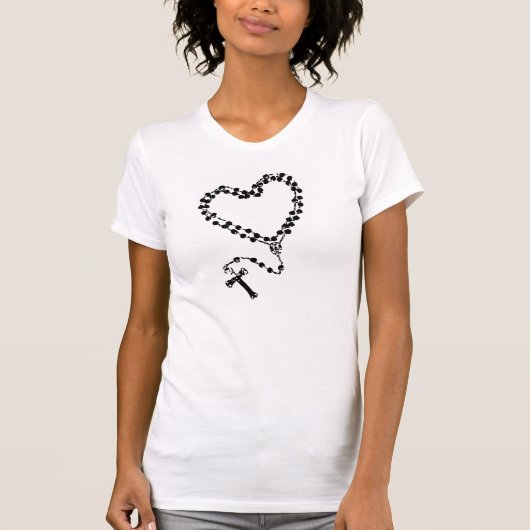Rosary Heart Vector Soft Women's Tank (Voorkant)