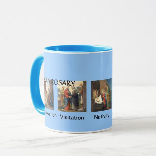 Rosary Joyful *Mysteries Coffee Mok (Voorkant links)
