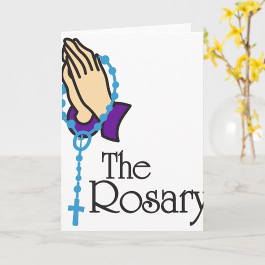 Rosary Kaart (Gele Bloem)