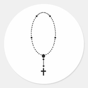 Rosary krads ronde sticker