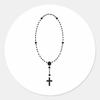 Rosary krads ronde sticker