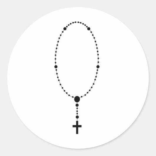Rosary krads ronde sticker (Voorkant)
