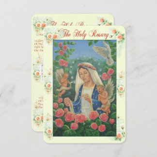 Rosary Prayer Card Kaart