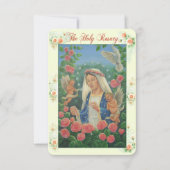 Rosary Prayer Card Kaart (Voorkant)