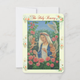 Rosary Prayer Card Kaart