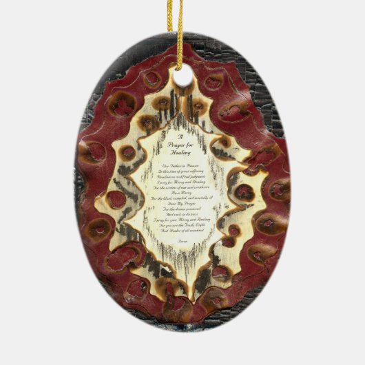 Rosary & Prayer for Healing Keramisch Ornament (Achterkant)