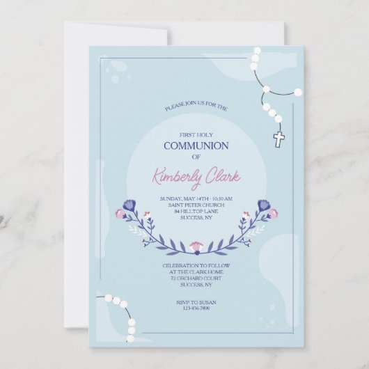 Rosary Religious Uitnodiging (Voorkant)