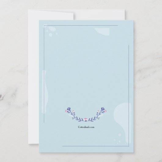 Rosary Religious Uitnodiging (Achterkant)