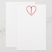 Rosary (Rode en Blauwe Rozen) Briefpapier (Voorkant / Achterkant)