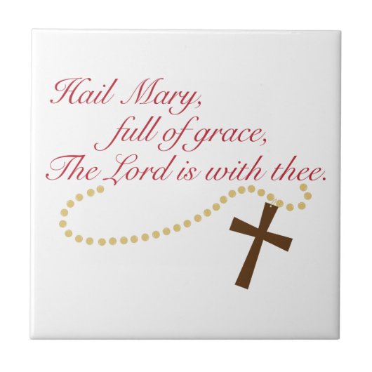 Rosary Tegeltje (Voorkant)