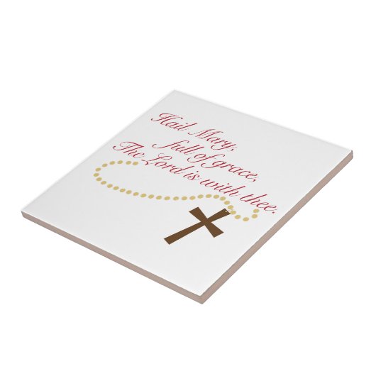 Rosary Tegeltje (Zijkant)