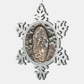 Rosary Tin Sneeuwvlok Ornament (Rechts)