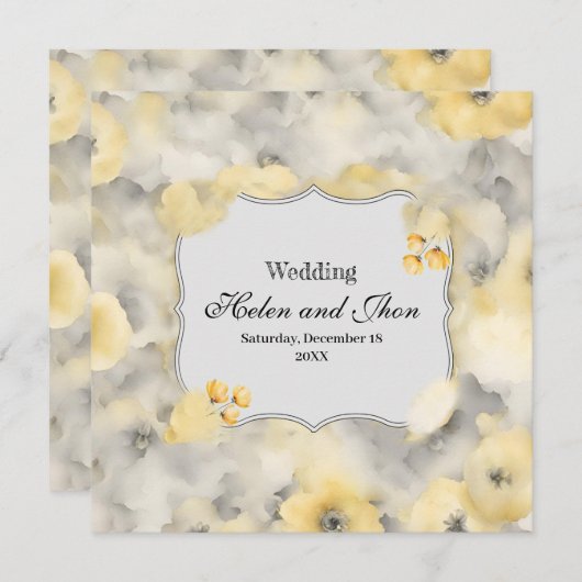 Rosas amarillas kaart (Voorkant / Achterkant)