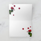rosas de  día  San Valentín con cristales Kaart (Binnen)
