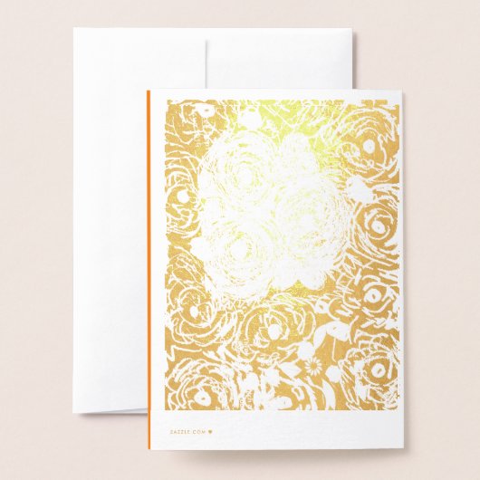 Rosas Folie Kaarten (Met envelop)