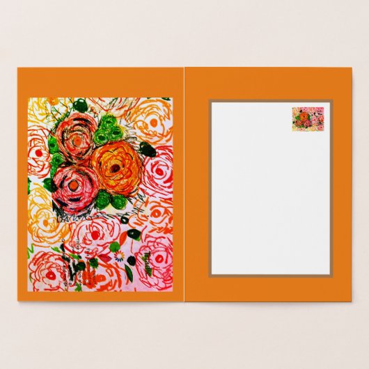 Rosas Folie Kaarten (Binnen)