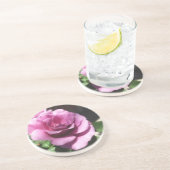 Rosas Moradas 1 Zandsteen Onderzetter (Zijkant)