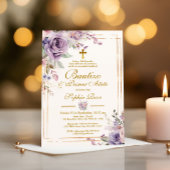 Rosas Moradas para Bautizo & Primer Añito Kaart