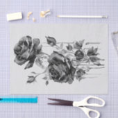 Rosas negras en acuarela tissuepapier (Craft)