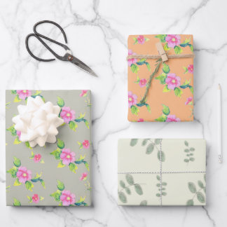 Rosas silvestres inpakpapier vel