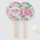 Rosas verano handwaaier (Voorkant en achterkant)