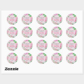 Rosas verano ronde sticker (Vel)