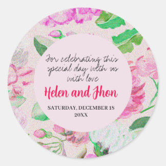 Rosas verano ronde sticker