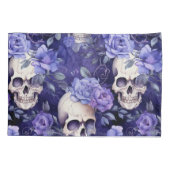 Rosas violetas con calaveras kussensloop (Achterkant)