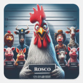 Rosco Chicken Lineup Sticker Sheet (Voorkant)