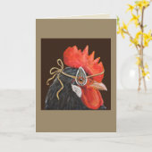 Roscoe de roosterkaart kaart (Gele Bloem)