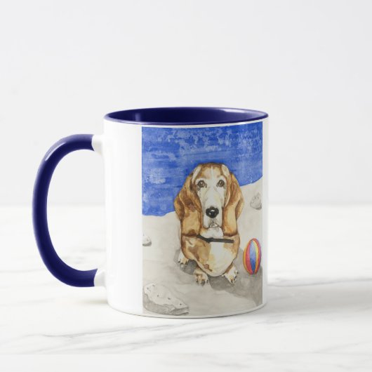 Roscoe gaat naar het strand mok (Links)