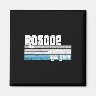 Roscoe New York Ny Retro Vakantie Skiën Wandelen S Magneet