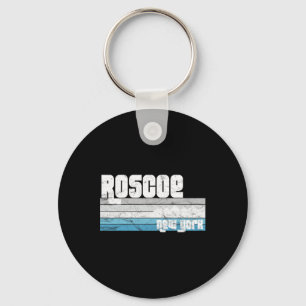 Roscoe New York Ny Retro Vakantie Skiën Wandelen S Sleutelhanger