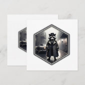 Roscoe Raccoon Privé-detective Kaart (Voorkant / Achterkant)