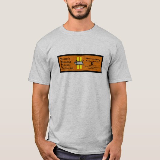 Roscoe's Roadside Roadkill Restaurant T-shirt (Voorkant)