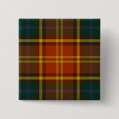 Roscommon County Irish Tartan Vierkante Button 5,1 Cm (Voorkant)