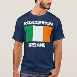 Roscommon, Ierland met Ierse vlag T-shirt
