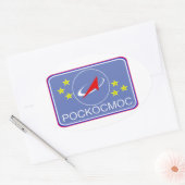 Roscosmos Flight Patch Ovale Sticker (Envelop)