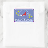 Roscosmos Flight Patch Ovale Sticker (Tas)