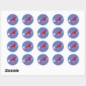 Roscosmos Flight Patch Ronde Sticker (Vel)